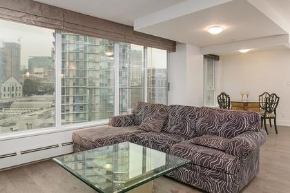 living room & dining room at #802 - 633 Abbott Street, Downtown VW, Vancouver West