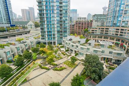 view deck courtyard at #802 - 633 Abbott Street, Downtown VW, Vancouver West