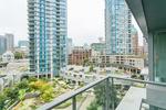 view balcony courtyard (main) at #802 - 633 Abbott Street, Downtown VW, Vancouver West
