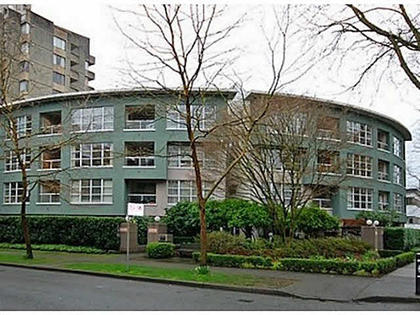 Building exterior at #204 - 1705 Nelson Street, West End VW, Vancouver West