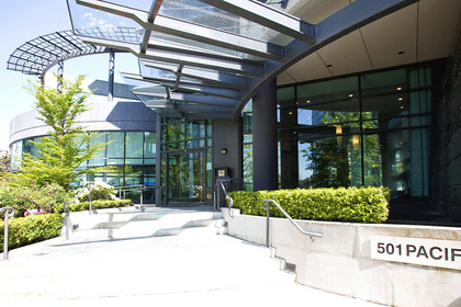 building front entrance at #1907 - 501 Pacific St, Downtown VW, Vancouver West
