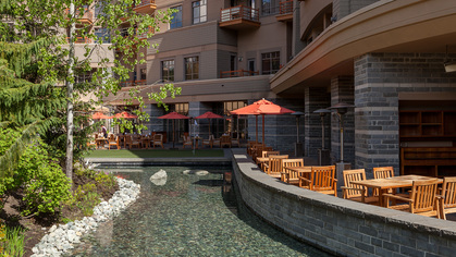 patio at #720 - 4591 Blackcomb Way, Benchlands, Whistler