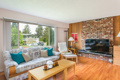 living-room-fireplace at 4952 208a Street, Langley City, Langley