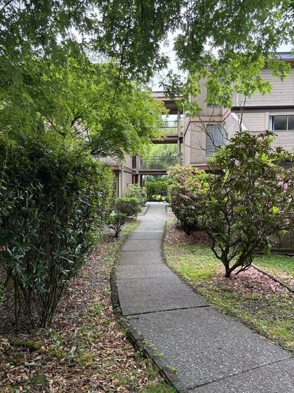 2025-complex-walkway at #302 - 9138 Capella Drive, Simon Fraser Hills, Burnaby North