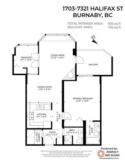 floor-plan at #1703 - 7321 Halifax Street, Simon Fraser Univer., Burnaby North