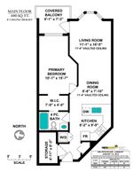 floor-plan at #408 - 19730 56 Avenue, Langley City, Langley
