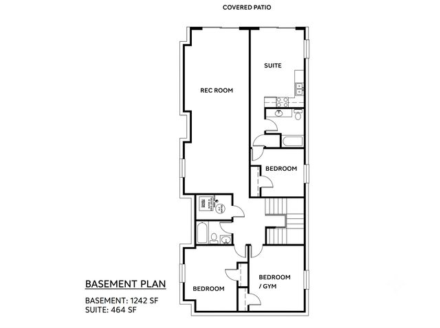 basement-floorplan at 8977 Hudson Bay Street, Fort Langley, Langley