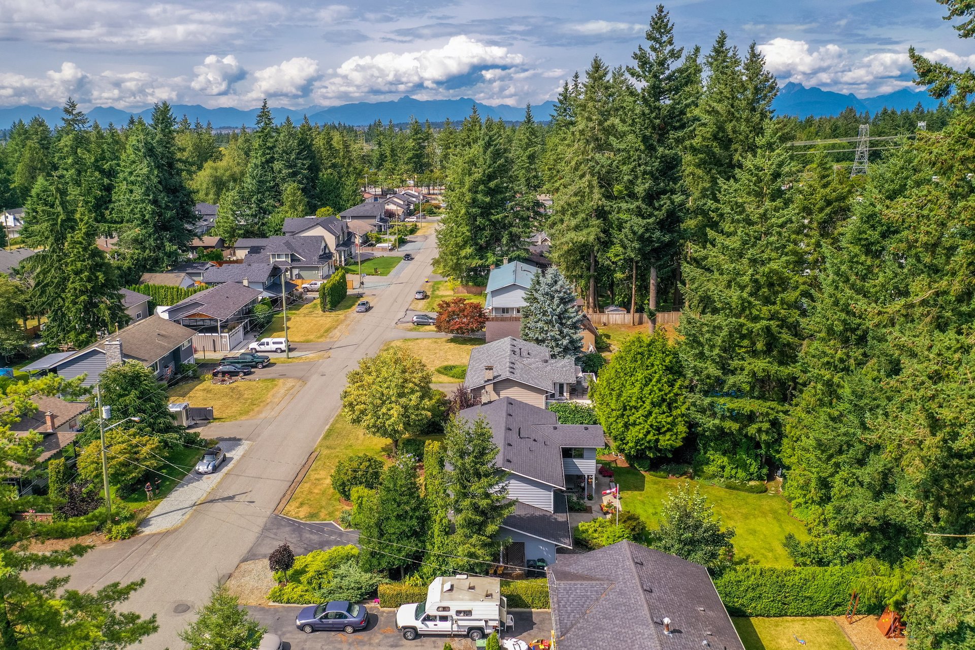 Aerial Street View at 4062 207a Street, Brookswood Langley, Langley