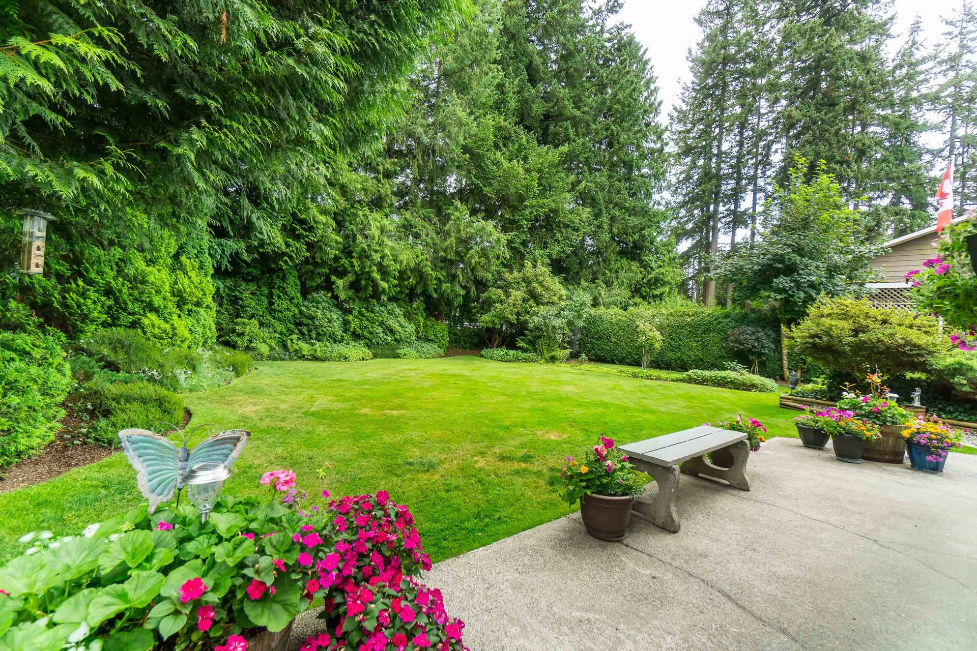 Backyard and Patio at 4062 207a Street, Brookswood Langley, Langley