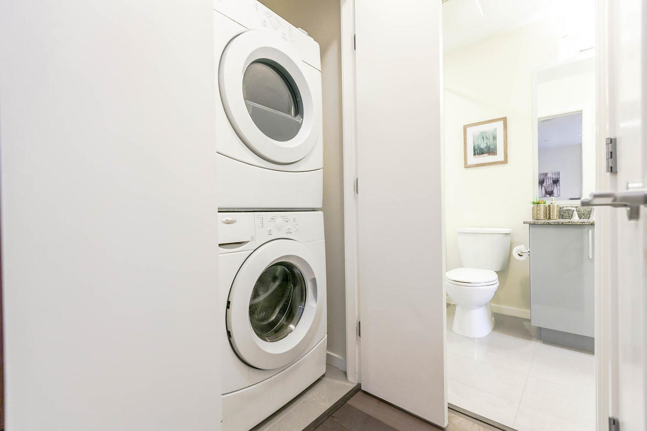 Laundry at 205 - 63 W 2nd Avenue, False Creek, Vancouver West