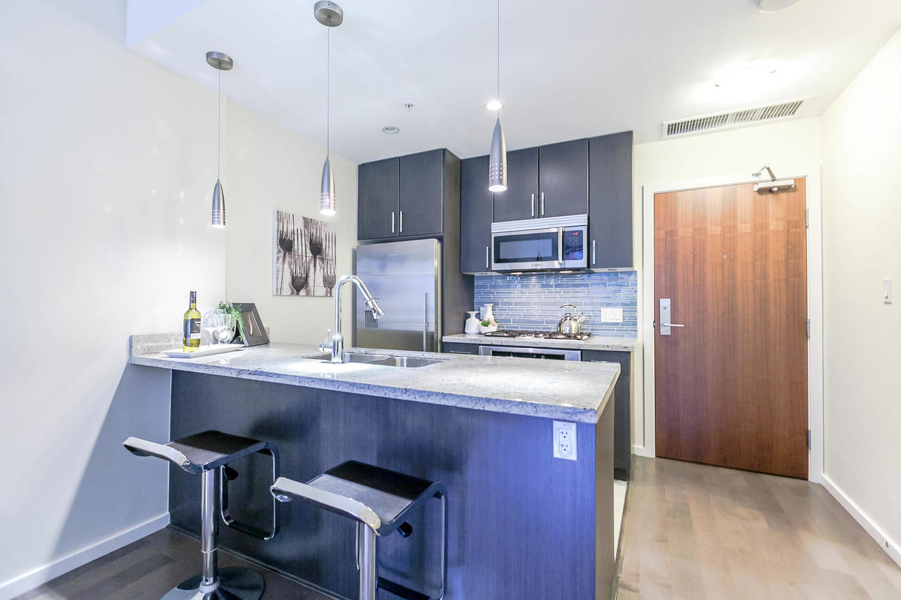 Kitchen at 205 - 63 W 2nd Avenue, False Creek, Vancouver West