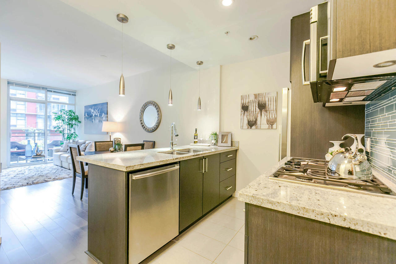 Kitchen at 205 - 63 W 2nd Avenue, False Creek, Vancouver West