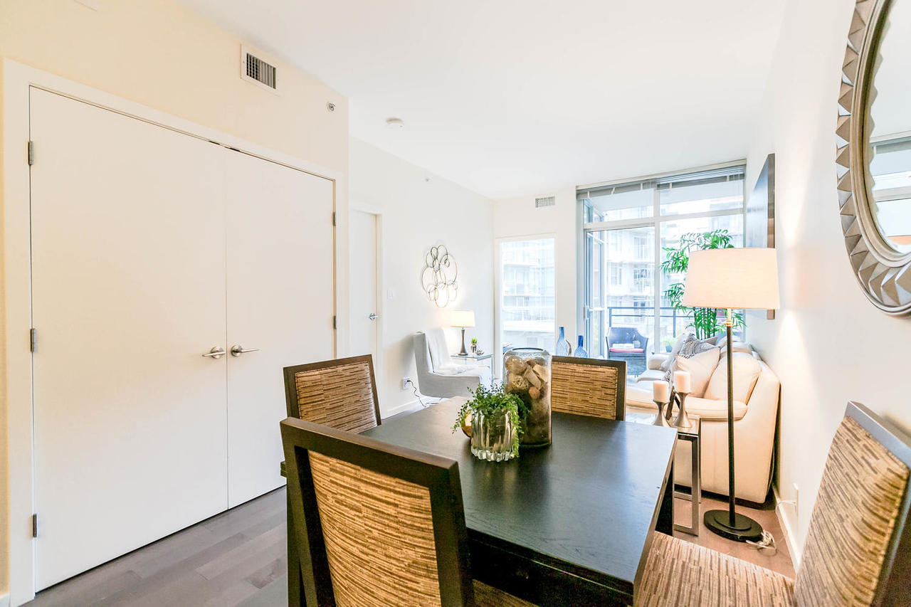 Dining Area at 205 - 63 W 2nd Avenue, False Creek, Vancouver West