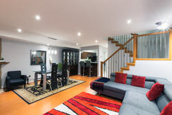 1-living-room-to-dining at 35 - 7533 140 Street, East Newton, Surrey