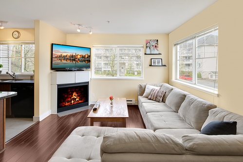 living-room at 212 - 19388 65 Avenue, Surrey