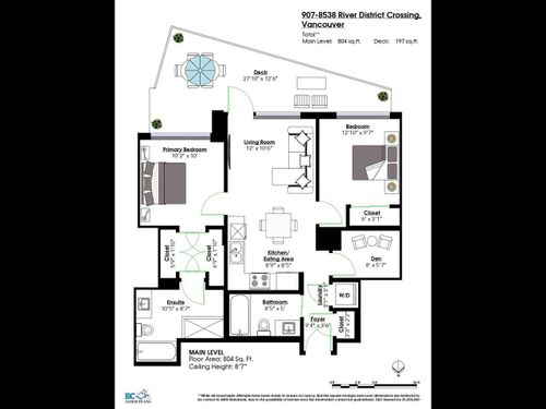 8538-river-district-crossing-unit-907-vancouver-bc-v5s-0c9-canada-021-021-floorplan-mls_size at 907 - 8538 River District Crossing, South Marine, Vancouver East