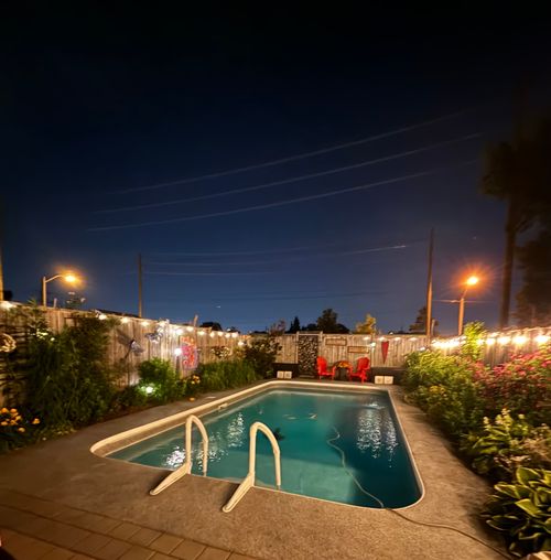 night-time-pool-shot-66-springhouse-sq at 66 Springhouse Square, Steeles, Toronto