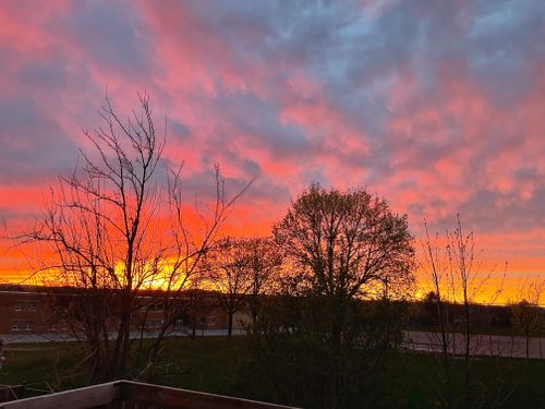 Sunset view from deck! at 26 Parkins Drive, Central, Ajax