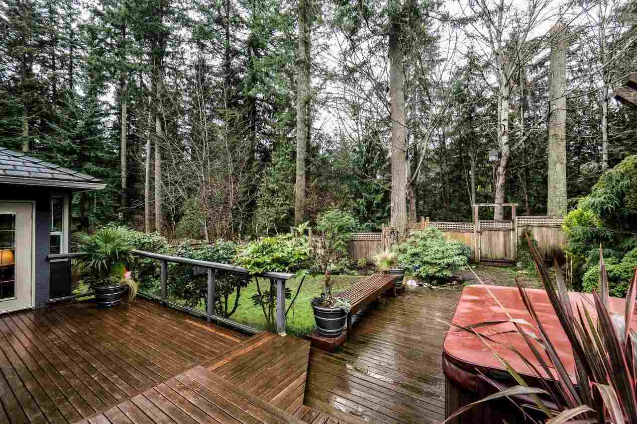 Backyard at 2433 Mowat Place, Blueridge NV, North Vancouver Backyard at 2433 Mowat Place, Blueridge NV, North Vancouver