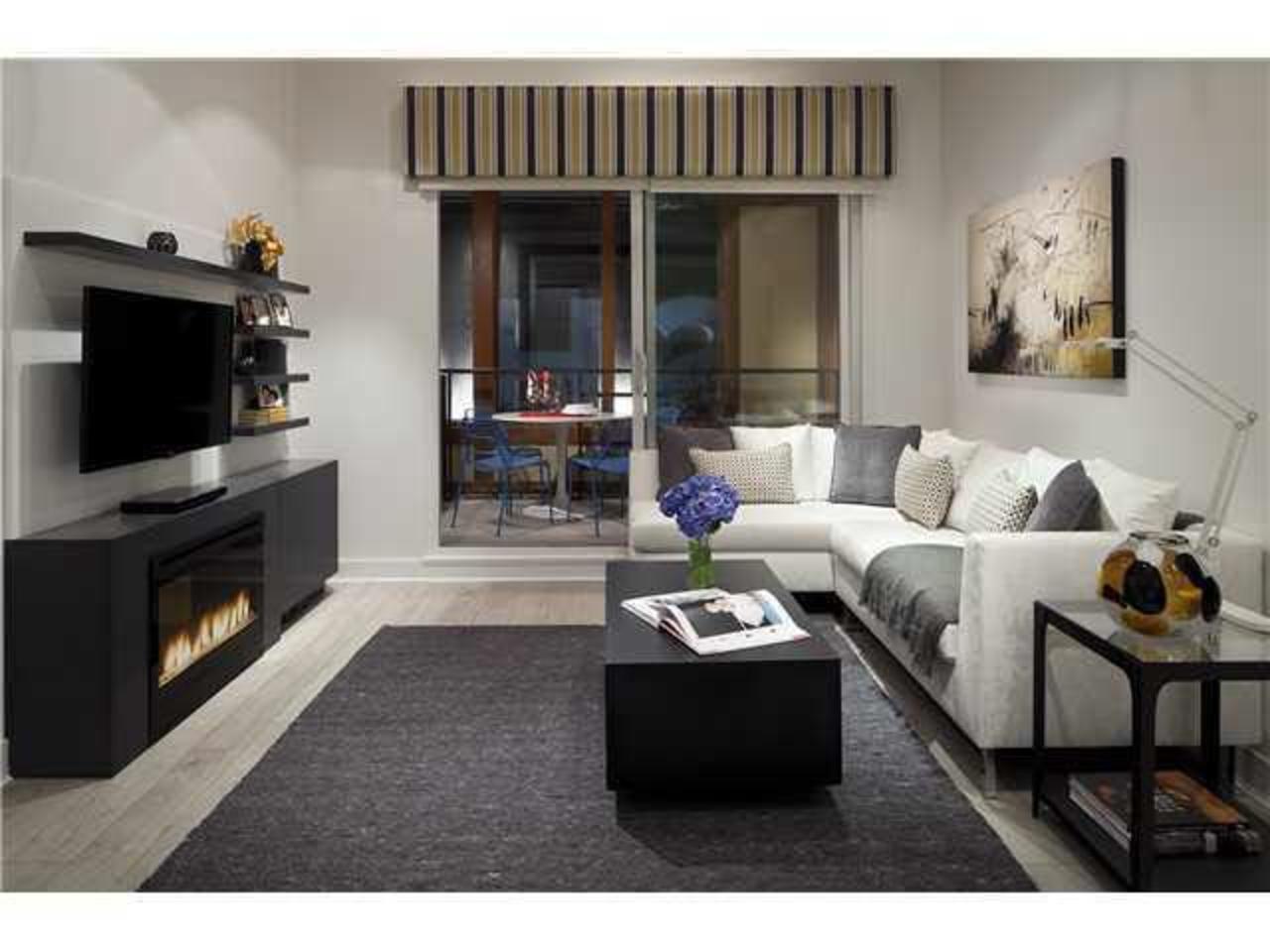 Living-Room at 203 - 733 3rd Street, Hamilton, North Vancouver Living-Room at 203 - 733 3rd Street, Hamilton, North Vancouver