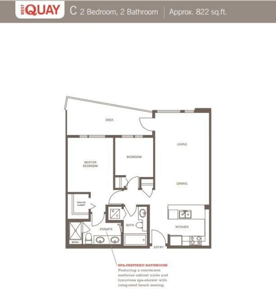 Floor-Plan at 512 - 255 1st Street, Lower Lonsdale, North Vancouver Floor-Plan at 512 - 255 1st Street, Lower Lonsdale, North Vancouver