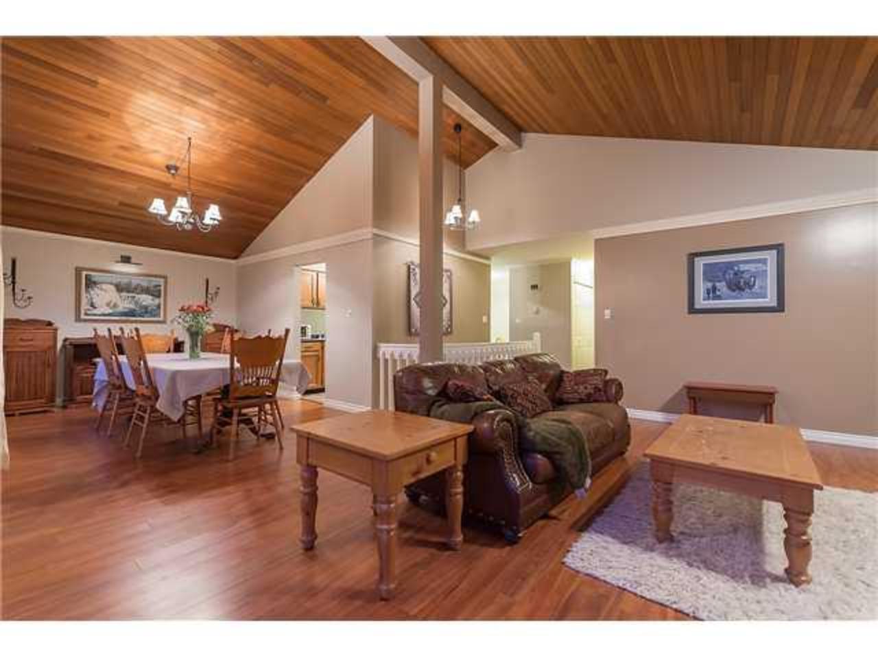 Dining---Living at 4141 Best Crt Court, Indian River, North Vancouver Dining---Living at 4141 Best Crt Court, Indian River, North Vancouver