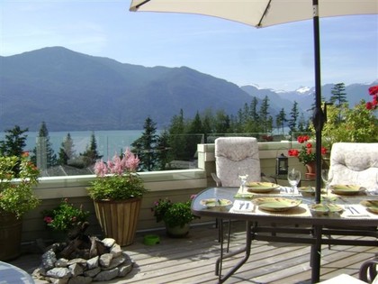 Balcony-with-views at 51 Salal Court, Furry Creek, West Vancouver