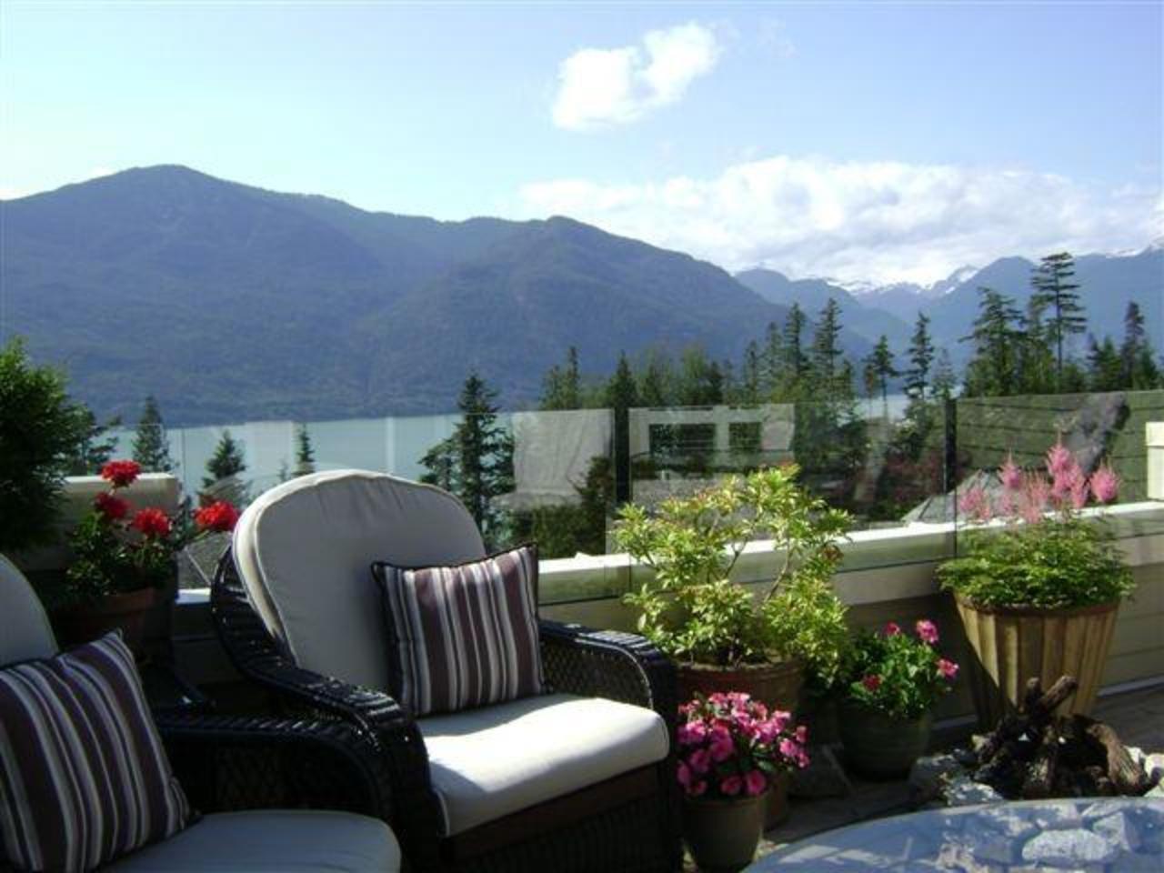 Balcony at 51 Salal Court, Furry Creek, West Vancouver