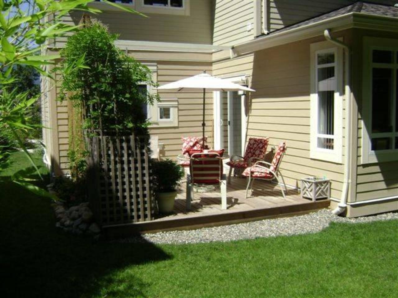 Patio at 51 Salal Court, Furry Creek, West Vancouver Patio at 51 Salal Court, Furry Creek, West Vancouver