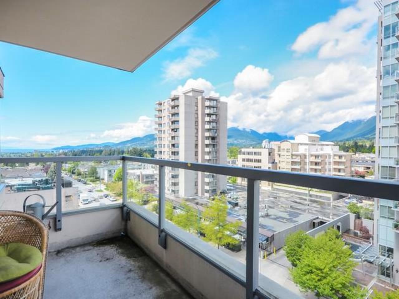 Balcony at 704 - 121 16th Street, Central Lonsdale, North Vancouver Balcony at 704 - 121 16th Street, Central Lonsdale, North Vancouver