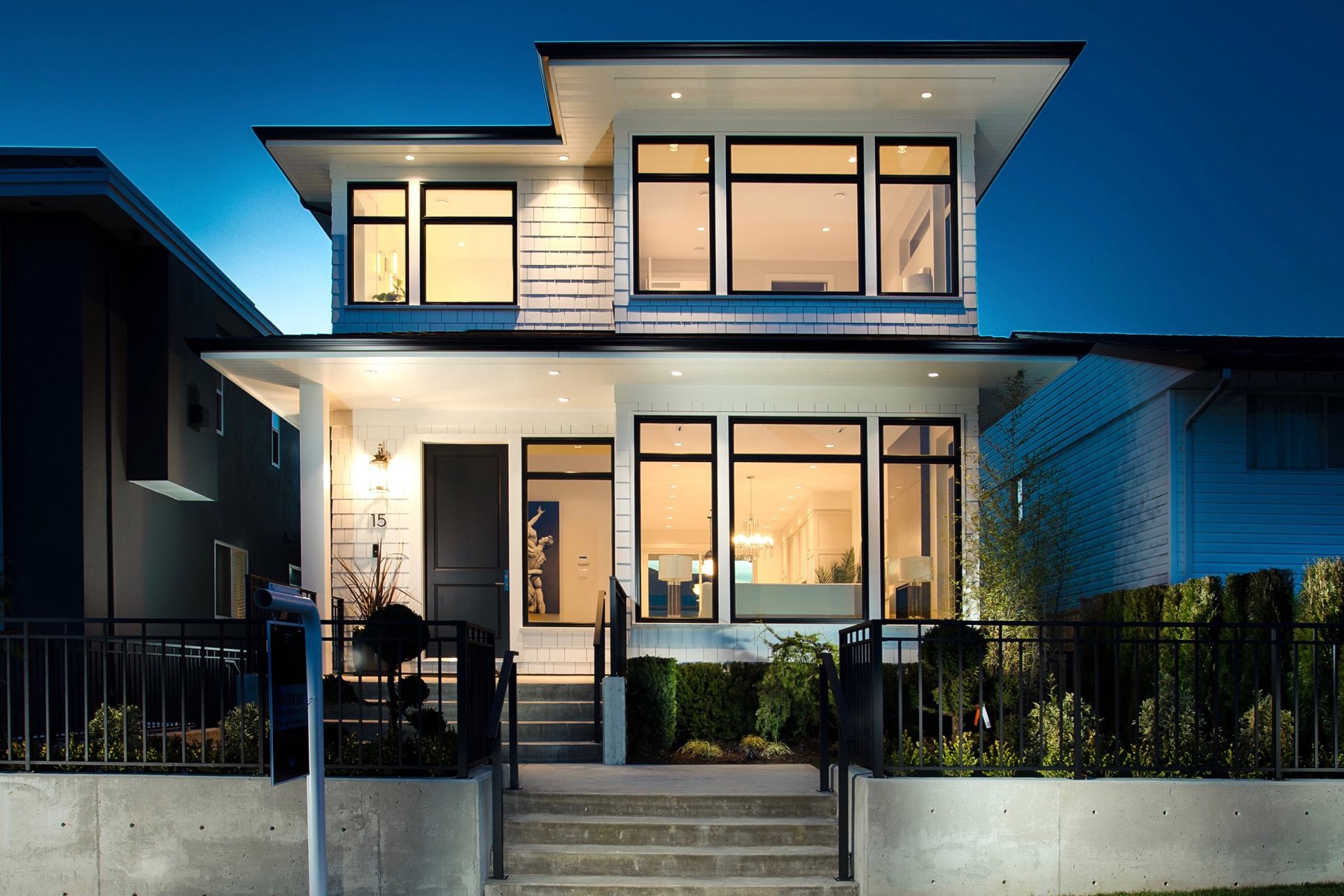 15-howard-front-night-1 at 15 Howard Avenue, Capitol Hill BN, Burnaby North