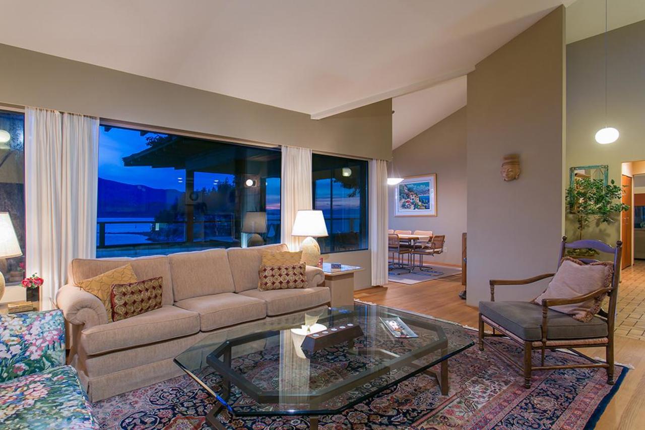 Large living room overlooking ocean