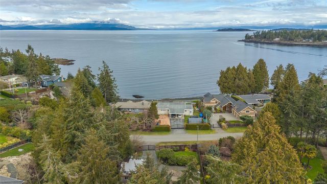 Aerial View to Ocean at 1567 Haida Way, Nanoose, Parksville/Qualicum