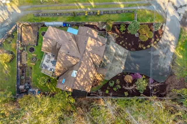 Overhead Aerial View at 997 Dickinson Way, French Creek, Parksville/Qualicum