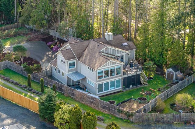 Rear Aerial View at 997 Dickinson Way, French Creek, Parksville/Qualicum
