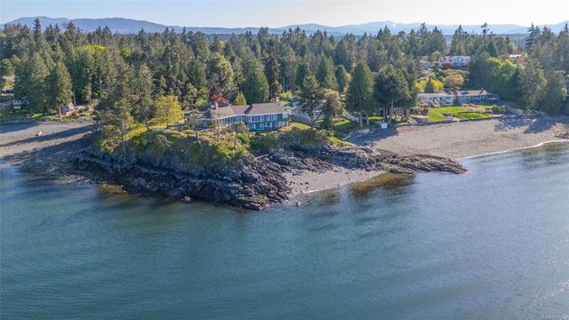 Aerial View from Ocean at 1555 Seacrest Road, Nanoose, Parksville/Qualicum Aerial View from Ocean at 1555 Seacrest Road, Nanoose, Parksville/Qualicum