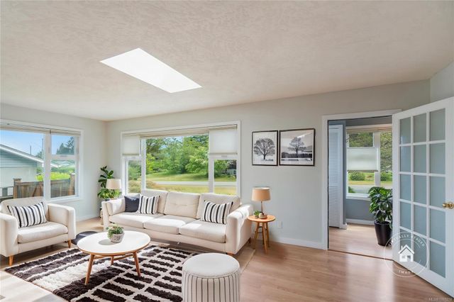 Virtually Staged Living Area at 6973 Jacks Road, Lower Lantzville, Nanaimo