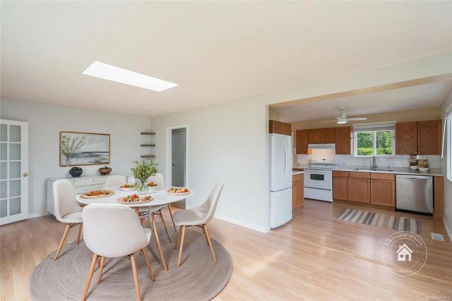 Virtually Staged Eating Area at 6973 Jacks Road, Lower Lantzville, Nanaimo