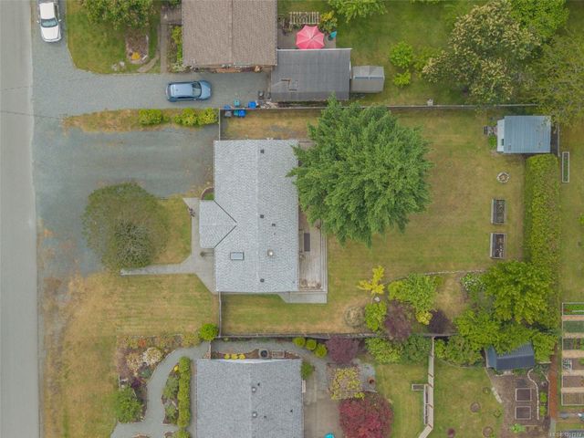 Overhead Aerial View at 6973 Jacks Road, Lower Lantzville, Nanaimo