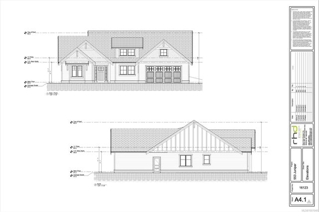 Proposed House Plans at 476 Dogleg Close, Qualicum Beach, Parksville/Qualicum