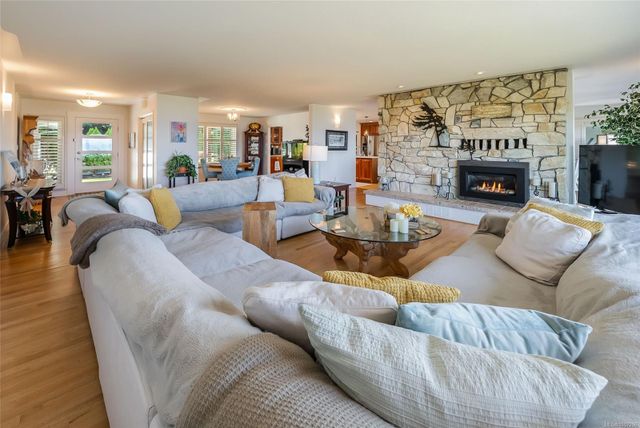 Living Area with Fireplace at 1489 Admiral Tryon Boulevard, French Creek, Parksville/Qualicum