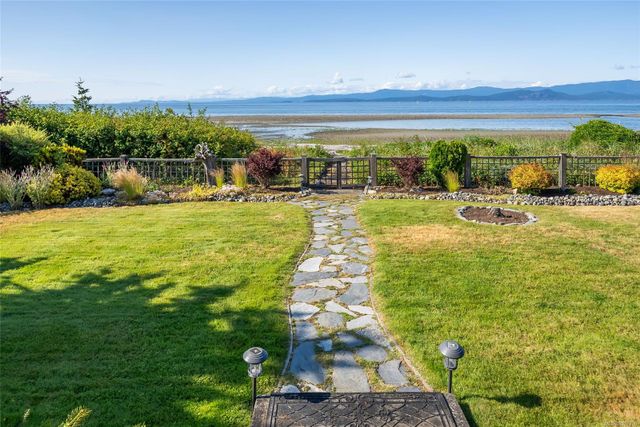 Garden and Beachfront at 1489 Admiral Tryon Boulevard, French Creek, Parksville/Qualicum