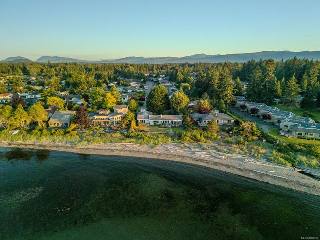 Aerial View of Waterfront at 1489 Admiral Tryon Boulevard, French Creek, Parksville/Qualicum