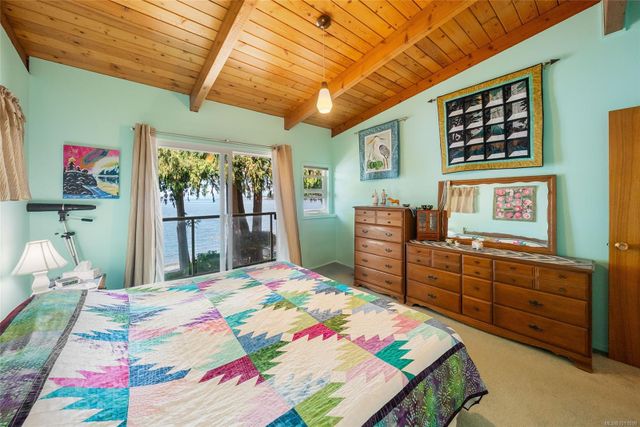 Bedroom with Ocean View at 1558 Haida Way, Nanoose, Parksville/Qualicum