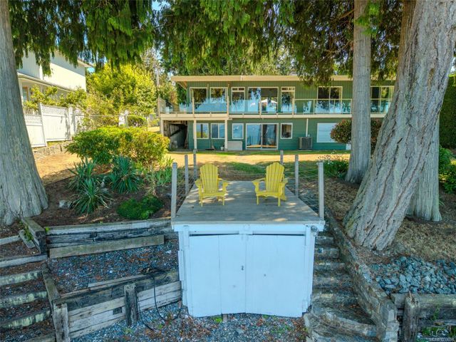 Waterfront Deck and Storage at 1558 Haida Way, Nanoose, Parksville/Qualicum