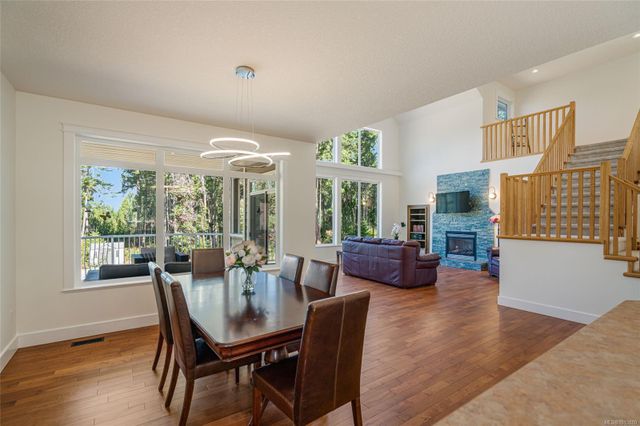 Dining View to Living Area at 1075 Cinnamon Sedge Way, Nanoose, Parksville/Qualicum Dining View to Living Area at 1075 Cinnamon Sedge Way, Nanoose, Parksville/Qualicum