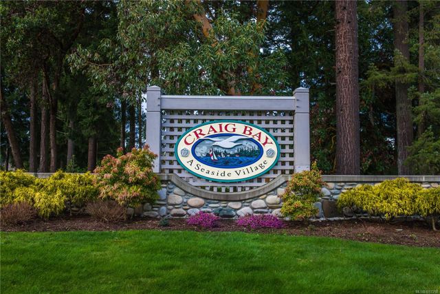Craig Bay Entrance Sign at 1358 Saturna Drive, Craig Bay (Parksville), Parksville/Qualicum
