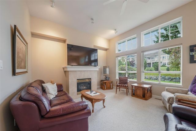 Living Area with Fireplace at 1358 Saturna Drive, Craig Bay (Parksville), Parksville/Qualicum