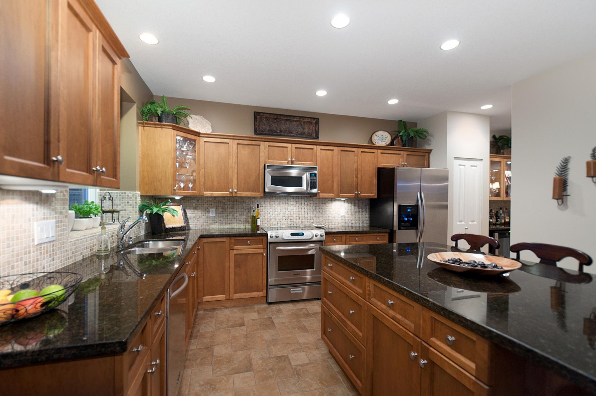 Kitchen with Granite countertops