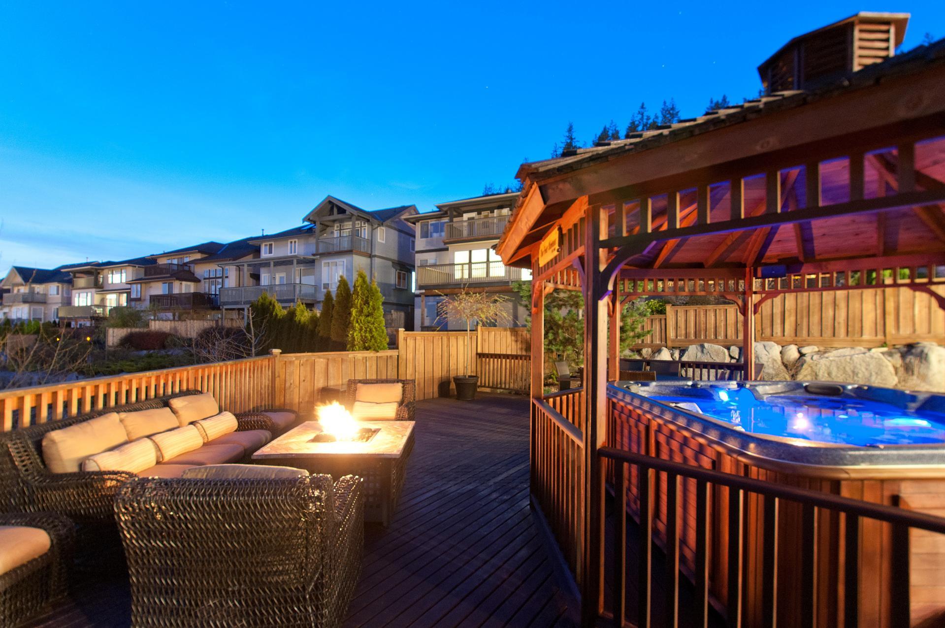 Hot tub at night